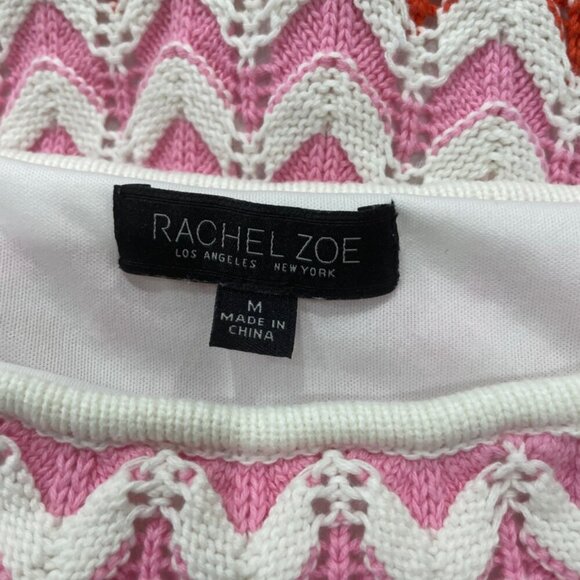 RACHEL & ZOE MAXI DRESS CROCHET KNITTED BODYCON MULTICOLOR Sz M CUTE GOTH PREPPY - Picture 10 of 16